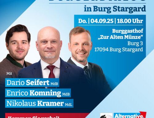 Einladung zum Bürgerdialog der Bundestagsfraktion